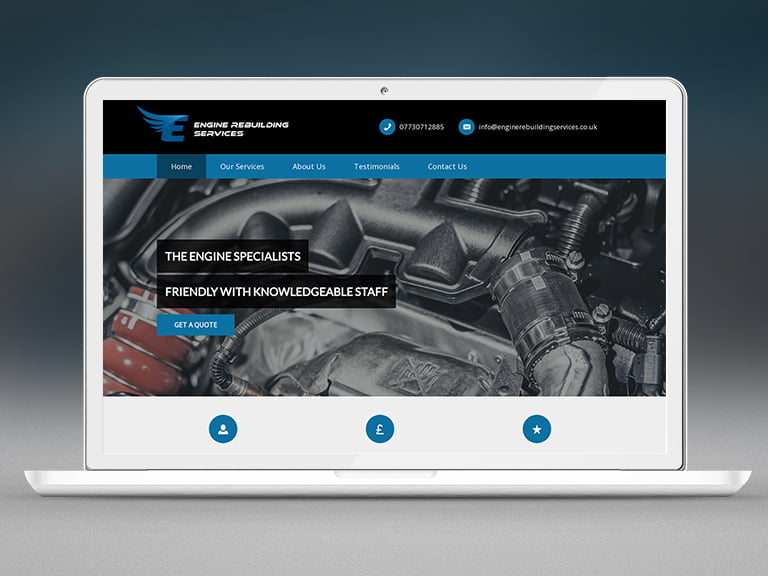 Engine Rebuilding Services pay monthly websites