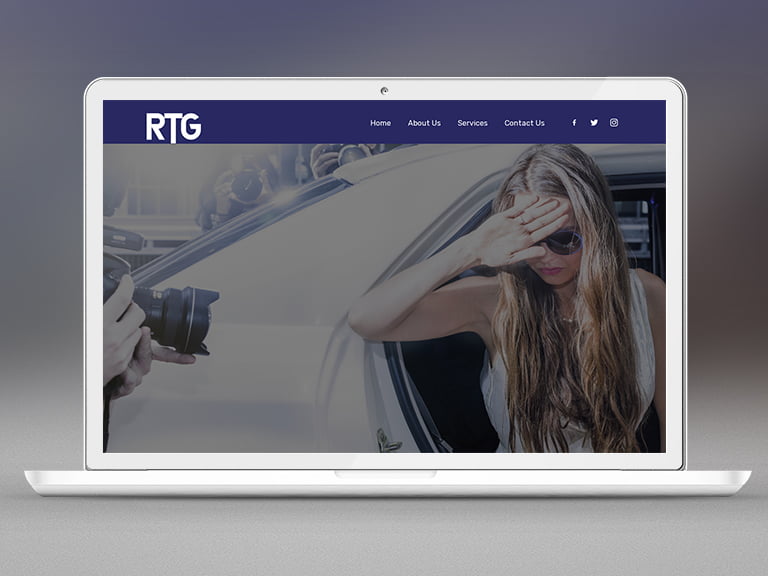 Reid talent group website design