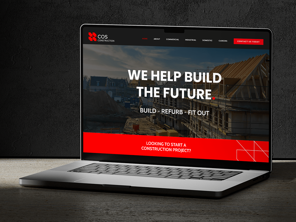 cos construction website development